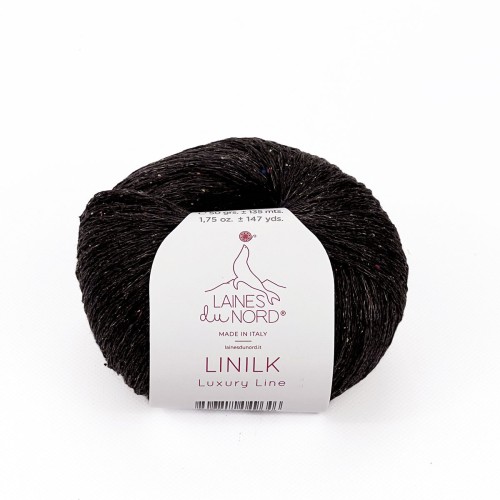Włóczka Linilk 003 - gorzka czekolada (Laines du Nord)