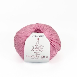 Włóczka Luxury Silk 27 pastelowy róż ( Laines du Nord )