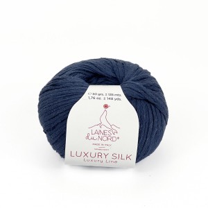 Włóczka Luxury Silk 9 ciemny jeans ( Laines du Nord )