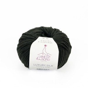 Włóczka Luxury Silk 13 wojskowa zieleń ( Laines du Nord )