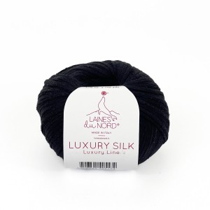 Włóczka Luxury Silk 18 czarny ( Laines du Nord )