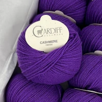 Włóczka Cardiff Cashmere Classic 743 Porpora - 100% kaszmir 