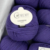 Włóczka Cardiff Cashmere Classic 734 Viola - 100% kaszmir 