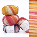 Włóczka Cotton Lux 001 z błyszczącą nitką