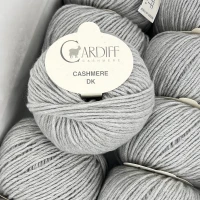 Włóczka Cardiff Cashmere DK 518 Piombo ( jasnoszary )