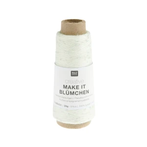 Włóczka Make it Blumchen 004 Krem z cekinkami 25g ( Rico Design )