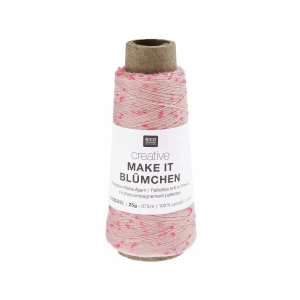 Włóczka Make it Blumchen 006 pudrowy z cekinkami 25g ( Rico Design )