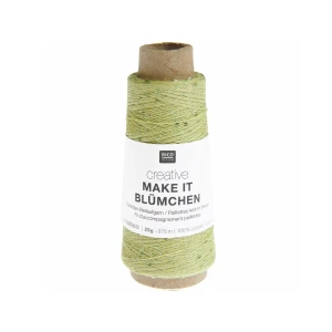 Włóczka Make it Blumchen 014 oliwkowy z cekinkami 25g ( Rico Design )