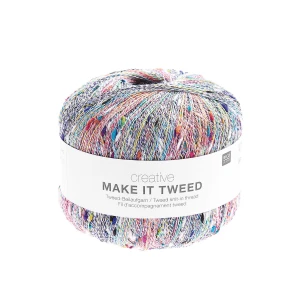 Włóczka Make it Tweed 001 multikolor z nopkami 50g ( Rico Design )