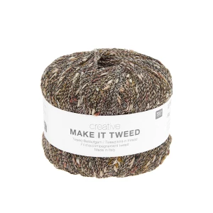 Włóczka Make it Tweed 002 brąz multikolor z nopkami 50g ( Rico Design )