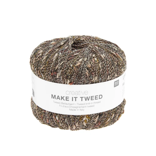 Make it Tweed 002 brąz multikolor z nopkami 50g
