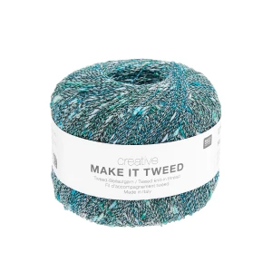 Włóczka Make it Tweed 004 morski z nopkami 50g ( Rico Design )