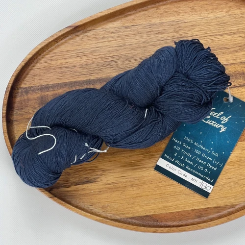 Maharaja Silk Lace 180 Navy Blue