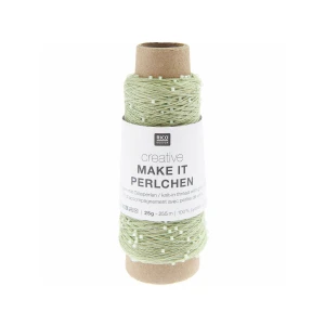 Włóczka Make it Perlchen 004 jadeit z koralikami 25g ( Rico Design )