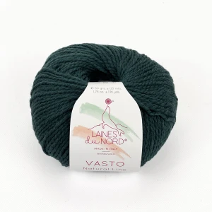 Włóczka Vasto 011 ciemna zieleń ( Laines du Nord )