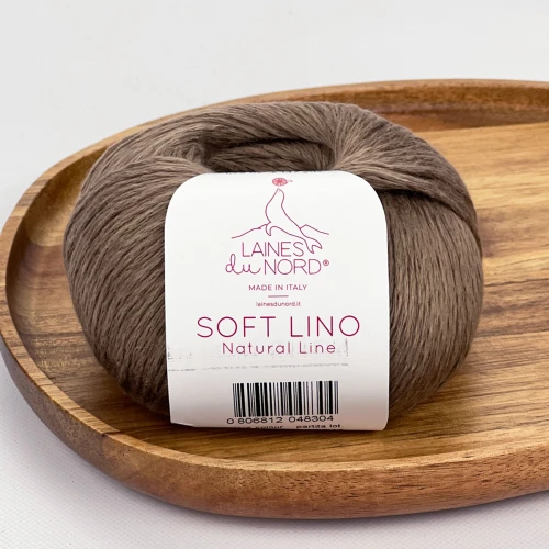 włóczka soft lino - mieszanka lnu z bawełną pima