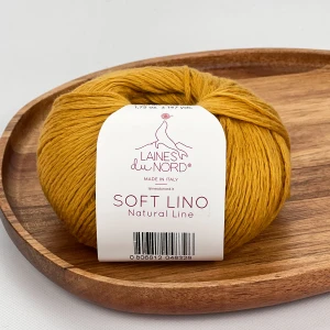 Włóczka Soft Lino 50 - mieszanka lnu z bawełną pima  
