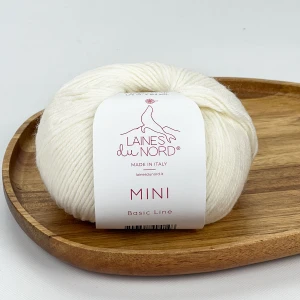 Włóczka Mini 001 biały ( Laines du Nord )
