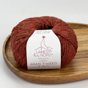 Włóczka Aran Tweed 2PLY 2P22 ( miedziany ) Laines du Nord