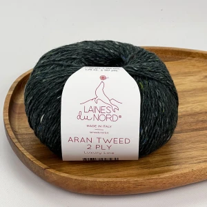 Włóczka Aran Tweed 2 PLY 2P03 ( leśna zieleń ) Laines du Nord