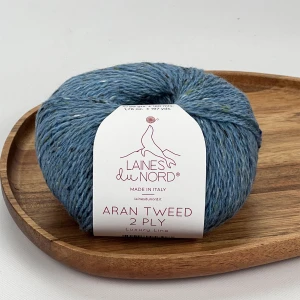 Włóczka Aran Tweed 2 PLY 2P04 ( jasny jeans ) Laines du Nord