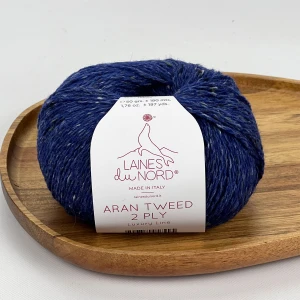 Włóczka Aran Tweed 2 PLY 2P05 ( ciemny jeans ) Laines du Nord