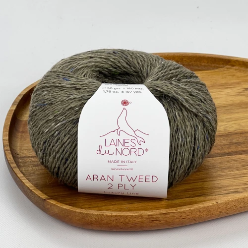 Włóczka Aran Tweed 2PLY 2P07 ( khaki )