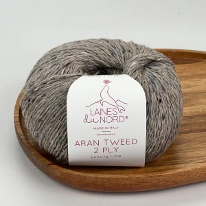 Włóczka Aran Tweed 2PLY 2P15 ( beżowoszary ) Laines du Nord