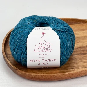 Włóczka Aran Tweed 2PLY 2P16 ( turkus ) Laines du Nord