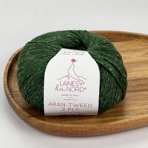 Włóczka Aran Tweed 2PLY 2P17 ( zielony ) Laines du Nord