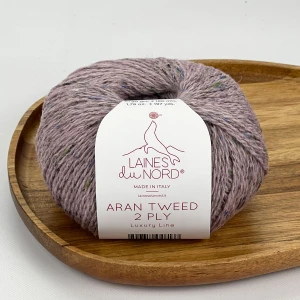 Włóczka Aran Tweed 2PLY 019 ( brudny róż ) Laines du Nord