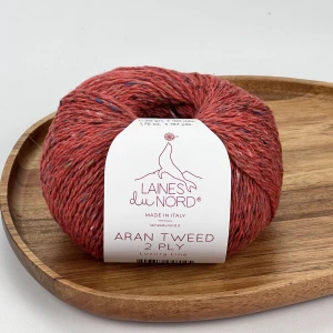 Włóczka Aran Tweed 2PLY 010 ( cegła ) Laines du Nord