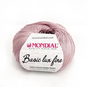 Włóczka Basic Lux Fine 233 Sabbia rosa - 100% bawełna egipska