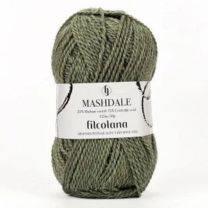 Włóczka Mashdale 123 Lichen - szałwiowa zieleń ( Filcolana )