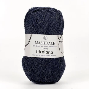 Włóczka Mashdale 145 Navy Blue - granatowy ( Filcolana )