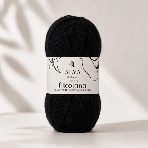 Alva 102 Black - czarny 25g ( Filcolana )