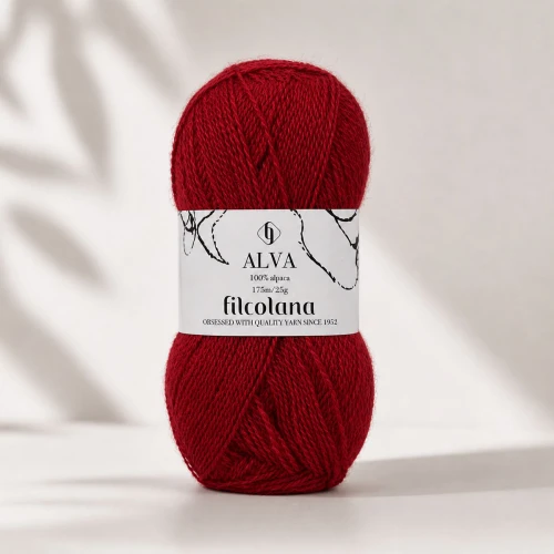 Alva 225 Christmas Red - świąteczna czerwień 25g