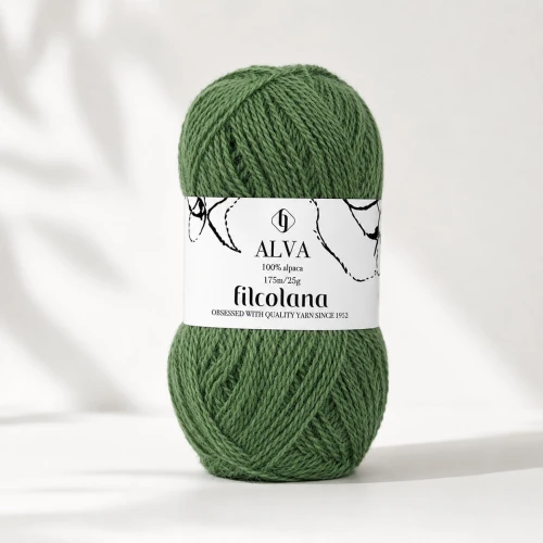 Włóczka Alva 378 Apple Green - zielone jabłko