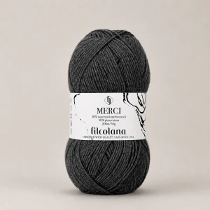 Włóczka Merci 621 Lead - szary ( Filcolana)