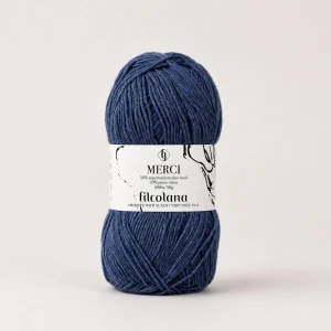 Włóczka Merci 604 Kattegat - niebieski ( Filcolana)
