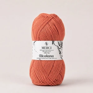 Włóczka Merci 615 Filur - morelowy ( Filcolana)
