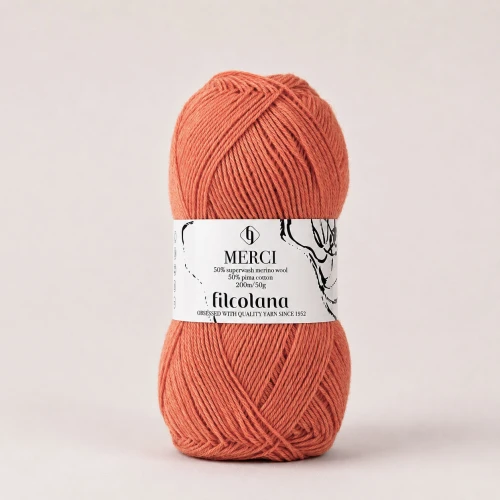 Włóczka Merci 615 Filur - morelowy ( Filcolana)