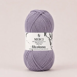 Włóczka Merci 1770 Fairy -  liliowy ( Filcolana)
