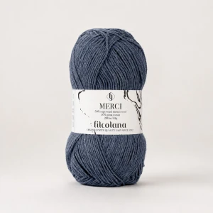 Włóczka Merci 601 Flint -  jeansowy ( Filcolana)