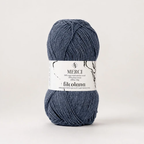Włóczka Merci 601 Flint - jeansowy