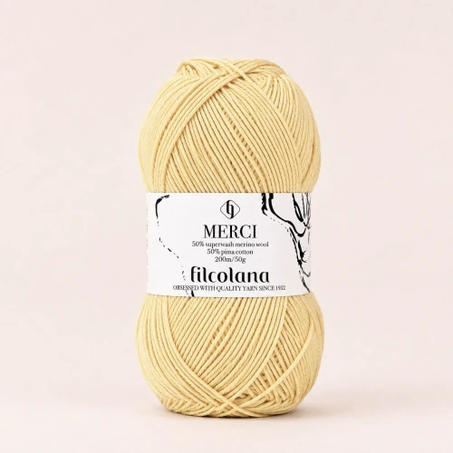 Włóczka Merci 1110 Duckling - budyniowy żółty