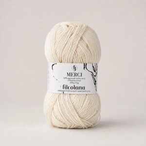 Włóczka Merci 101 Natural White - Naturalna Biel ( Filcolana)