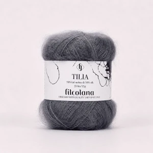 Włóczka Tilia 338 Frost Grey -  mroźny szary (Filcolana)