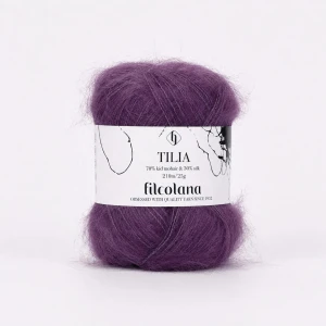 Włóczka Tilia 324 Amethyst - śliwkowy (Filcolana)