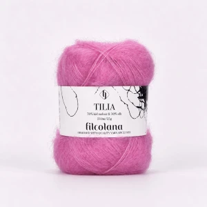 Włóczka Tilia 313 Bubblegum - słodki róż (Filcolana)